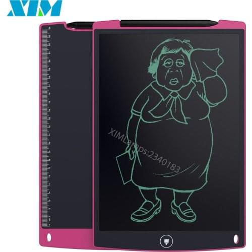 12 Inch Red LCD Writing Tablet Small Teaching Board Kids Blackboard for School Children Drawing Playing Handwriting
