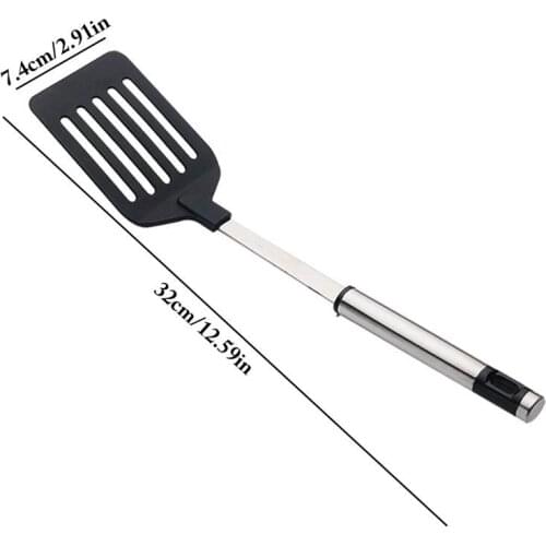 FunPa Slotted Kitchen Turner Heat Proof Non-Stick Turner Spatula Cooking Turner Stainless Steel Handle Cooking Turner Kitchen