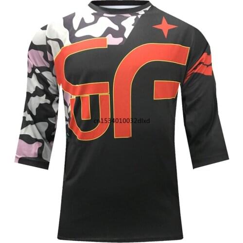 Short Sleeve Motocross MTB Jersey Enduro Summer Mens BMX Cycling Offroad Bike Wear Maillot Downhill T Shirt