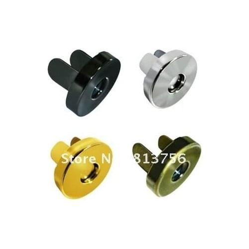 Magnetic snap fasteners x 100 sets - 18mm - antique brass - magnetic button - bag clasp