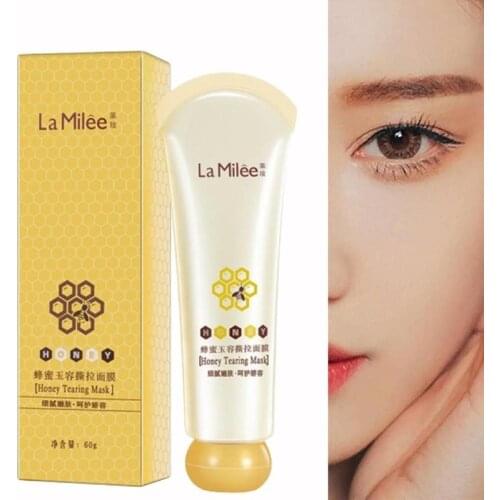 60g Honey Tearing Mask Peel Mask Painless Remove Blackhead Peel Off Dead Skin Oil Control Clean Pores Shrink Mask Skin Care