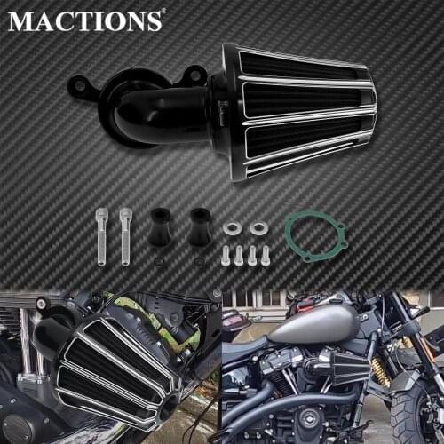 Motorcycle CNC Air Cleaner Intake Filter For Harley Dyna Fat Bob Street Bob 2000-17 Touring Electra Road Glide 2000-2007 Softail