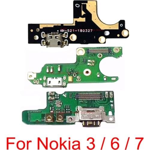 New USB Charging Board Port Dock For Nokia 3 6 7 USB Charge Dock Jack Socket Connector Board Flex Cable For Nokia3 Nokia6 Nokia7