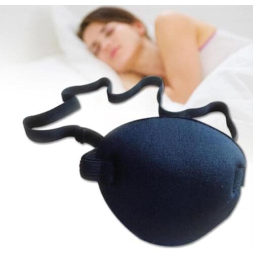 New 1PC Single-eyed Silk Sleep Eye Patch 3D Blindfold Eye Mask Eyeshade For Lazy Eye Correction Amblyopia Traning Goggle