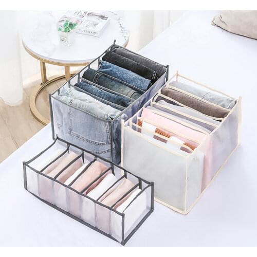 Underwear Drawer Type Storage Box Household Mesh Socks Sorting Box Wardrobe Dormitory Storage Bag Clothing Home Organization