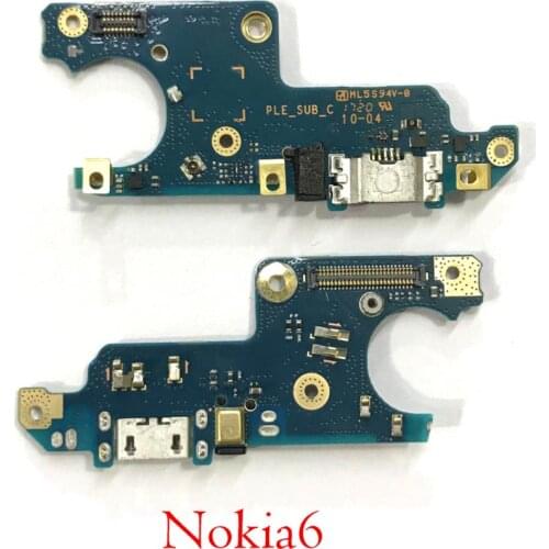Original for Nokia 6 Micro USB Charger Flex Cable/ Micro USB Charging Port for Nokia6