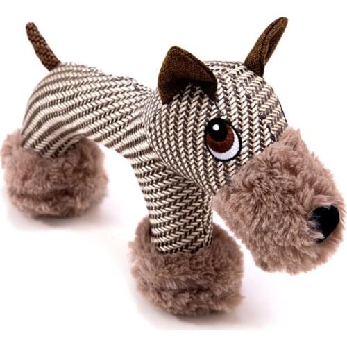 Dog Squeak Toys Wild Animal Sounds Toy Cleaning Teeth Puppy Dogs Chew Supplies Training Supplies Dog Educational Plush Toys