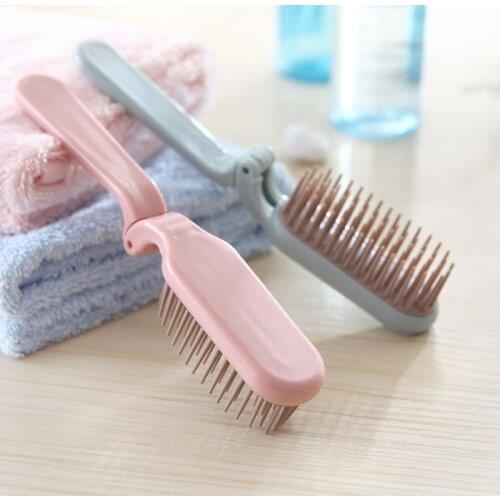 Foldable Hair Comb Pocket Clip Hair Moustache Beard Comb Hair Styling Tool Hairdressing Comb Portable Travel Hair Brush