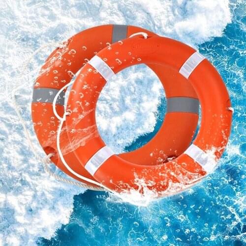 Nautical Lifesaving Life Buoy Adult Solid Foam High Quality Life Buoy Ring Professional Salvavidas Flotador Water Sports DK50LB