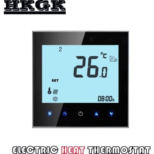 EU 95-240VAC Dual sensor heating thermostat control for electric heat,heating cable,electric heating film