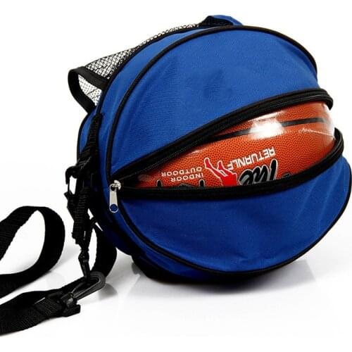Universal Sport Bag Basketball Ball Football Volleyball Backpack Handbag Round Shape Adjustable Shoulder Strap Knapsacks Storage