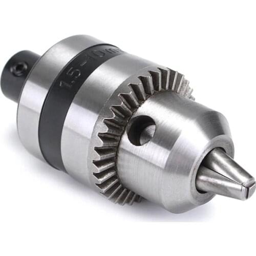 1.5-10mm Electric Drill Chuck with 5mm Steel Shaft Mount B12 Inner Hole Drill Chuck Adapter