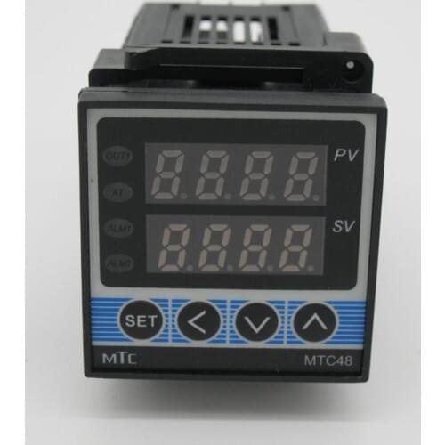High Quality MTC48 Digital de doble RKC Controlador de temperature PID con termopar K, Output relay 48*48*110MM