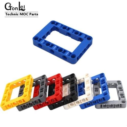 10Pcs/lot High-Tech Studless Beam Frame Square Brick Building Blocks MOC Construction Toy Compatible with 64179 Frame Parts