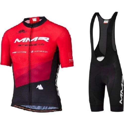 2020 MMR TEAM SHORT SLEEVE CYCLING JERSEY SUMMER CYCLING WEAR ROPA CICLISMO+BIB SHORTS WITH POWER BAND