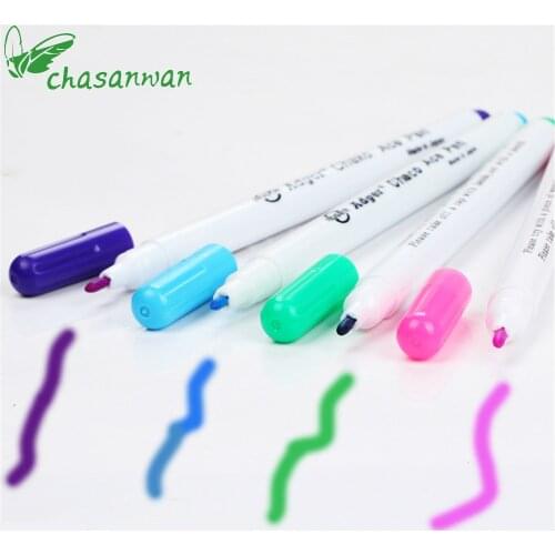 Sewing Accessories 4 Pcs 15.5cm Patchwork Needlework Water Erasable Pens Fabric Markers Soluble Cross Stitch Chalk Tool Pencil,Q