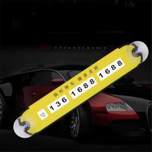 Car Temporary Handwritten Temporary Stop Sign Parking Plate Card Phone Number Plate Stop Sign