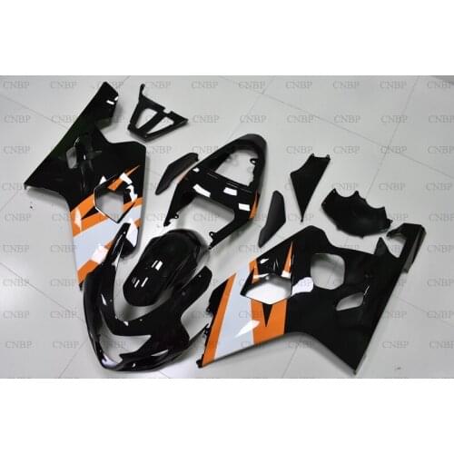 For Suzuki GSXR600 2004 - 2005 K4 Fairing GSX-R600 2005 Fairing GSXR600 05 Black White Yellow Abs Fairing