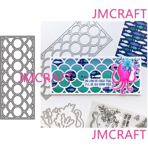JMCRAFT 2021New Round Bubble Border Background#1 Metal Cutting Dies DIY Scrapbook Handmade Paper Craft Metal Steel Template Dies