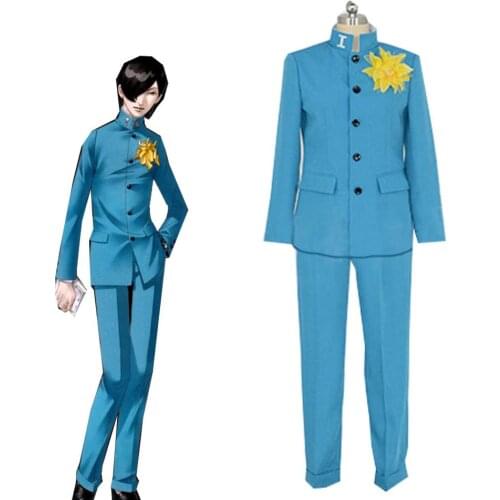 Persona 2: Tsumi Cosplay Costume Persona 2 Innocent Sin Blue Uniform Suit Costume Students School Costume L321