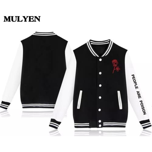 2018 Summer Latest Men Women New Fashion People Are Poison Rose Jacket Hip Hop Casual Unisex Hoodies Hot Sale Moletom Masculino