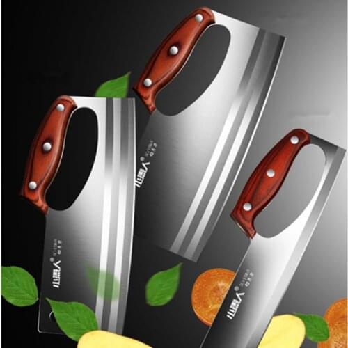 Chinese Style Stainless Steel Kitchen Cut Vegetable Knife Chef Special Super Sharp Ladies Slicing Duck Meat Cooked Food Knives