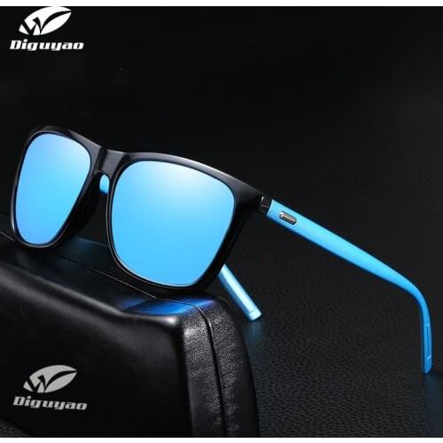DIGUYAO Classic Mens Polarized Sunglasses Square Women Men Vintage Luxury Brand Designer Driving Fashion Sun Glasses UV400