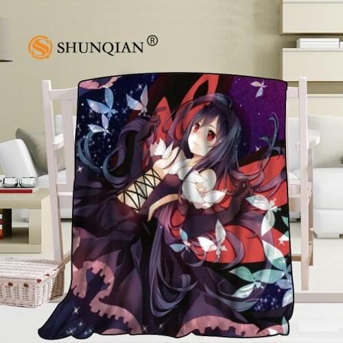 Custom Accel World Blanket Blending Fabric 56x80inch 50X60inch 40X50inch Sofa Bed Throw Blanket Kid Adult Warm Blanket