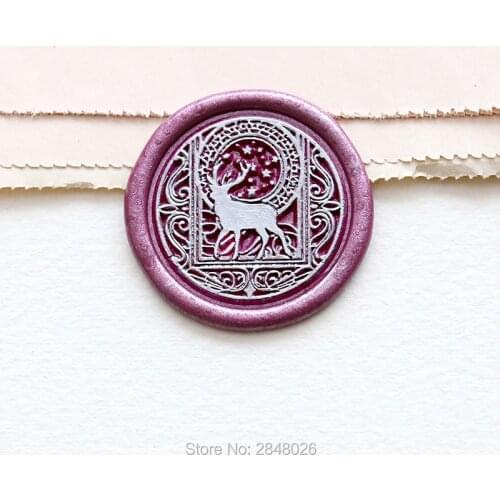 Tarot Deer Wax Seal Stamp,Spirit Animal Tarot,seal stamp kit,wedding gift,wood wax stamp,party seal, Gift for Tarot Readers
