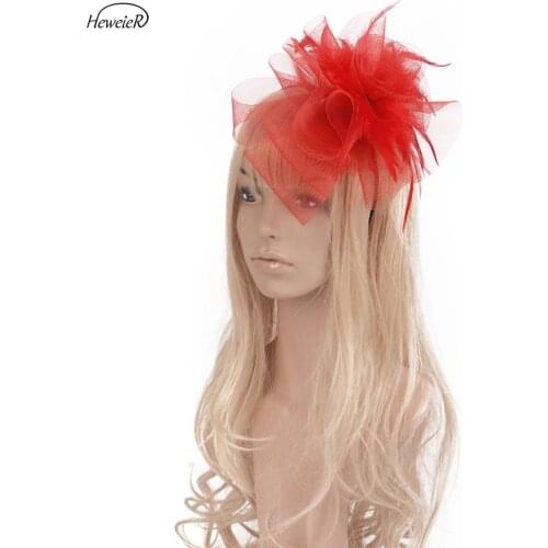 Handmade Lady Women Bridal Fascinator Derby Hat Headband Wedding Races Ascot Cocktail Party Hair Jewelry Band Headdress Hairpin