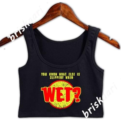 Sex Profane Love Gift Idea Crop Top Spring Basic Solid Round Neck Natural Anti-Wrinkle Crop Top New Style Custom Vest