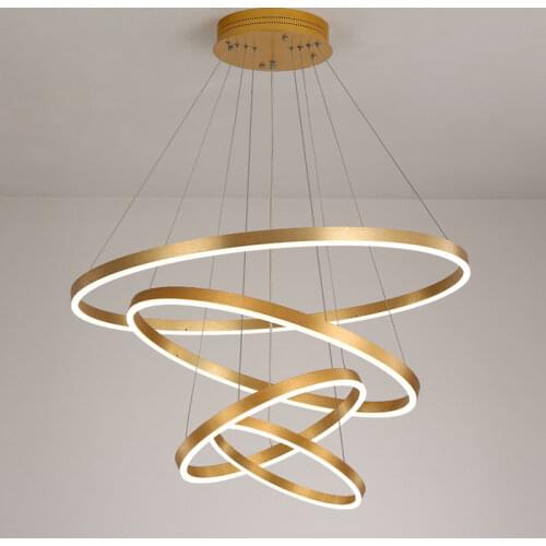 Modern Chandelier Light Track Light Home Pendant Lamp For Living Room Chandelier Hanging Lamp Lighting Circle Ring Fixture Decor