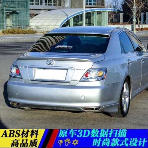 Use for toyota reiz/mark x lip spoiler 2006-2009 lip spoiler with light High Quality ABS Material Car Rear Wing Primer Color