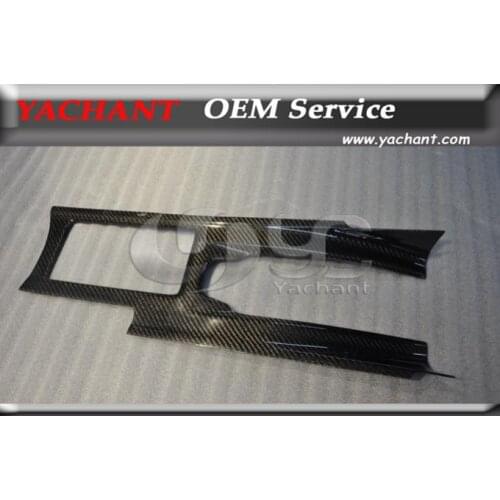 Car-Styling Carbon Fiber Center Console Interior Trim RHD Fit For 2008-2015 Nissan Skyline R35 GTR CBA DBA Center Console Trim
