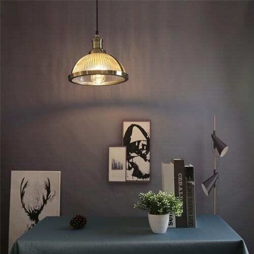 Industrial Loft Retro American-Style E27 Led Pendant Light Fixtures Dining Room Restaurant Kitchen Hanging Lamps Glass Droplight