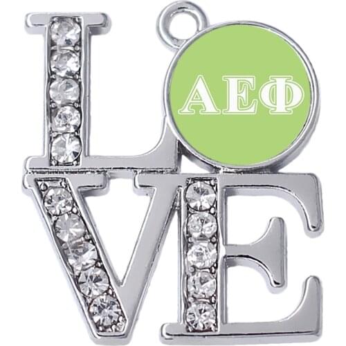 Top Quality Eco Friendly Zinc Alloy Metal Alpha Phi Community Society Member Gift Jewelry Charm For Necklaces And Bracelets
