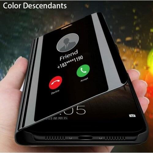 Mirror Smart View Case Huawei Nova 3 3E 3i 2i 4 4E P10 P20 P30 Y5 Y6 Y7 Y9 Prime 2018 2019 Honor 8X 8S 8A 8C 8 Lite 7A 7C Pro