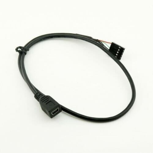 10pcs Mini USB 5 Pin Female to Dupont 5Pin Female Header PCB Motherboard Adapter Cable 50cm