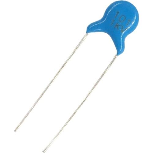 100 pcs 100pF 101 1KV High voltage Ceramic Capacitor Assorted kit Assortment Set 100pF 101 1KV