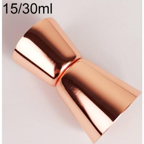 15/30ml 25/50ml Cocktail Measuring Jigger Wine Cocktail Shaker Single Double Jigger Shot Drink Stainless Steel Measuring Cup