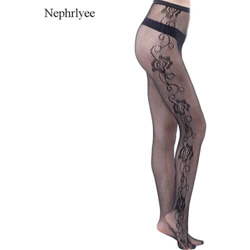 2021 Sexy Women Pantyhose Summer New Tights High Elastic Floral Mesh Print Stockings Without Panties Fishnet Hosiery Tights 3016