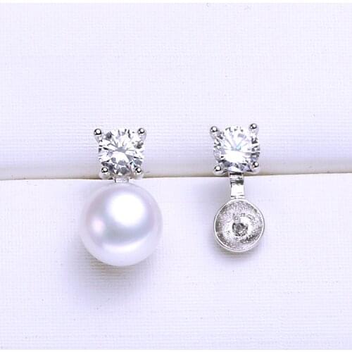 3 Color Fashion Pearl Earrings Mountings, Earrings Findings, Earrings Settings Jewelry Parts Fittings Stud Earrings Accessories
