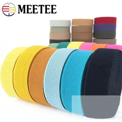 5/10Meters 20mm Elastic Band Thick Rubber Bands for Pants Skirt Belt Tape Webbing Ribbon Garment DIY Sewing Accessories EB104