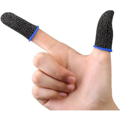 18-Pin 5pcs Finger Cover Game Control for PUBG Sweat Proof Non-Scratch Sensitive Touch Screen Gaming Finger Thumb Sleeve Gloves