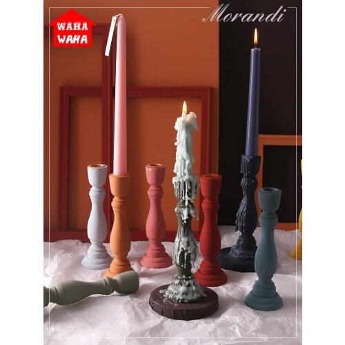 American Retro Old Wooden Candle Holder Photo Props Wedding Centerpieces for Table Simple Desktop Home Decoration Candle Holder