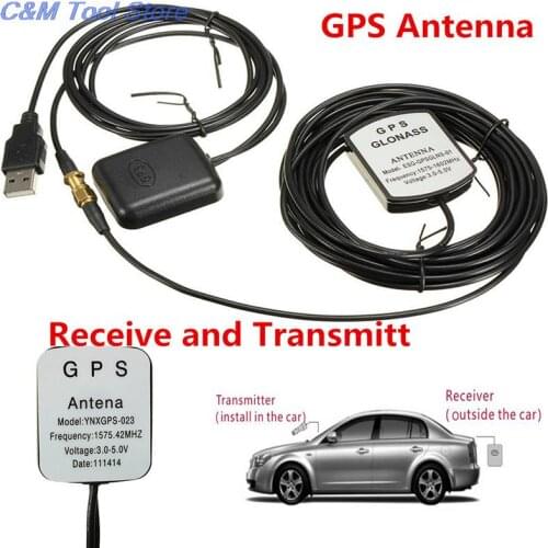 Full Set Auto Car GPS Signal Antenna Amplifier Booster Enhance Device With GPS Receiver + Transmiter 30DB For Phone Navigator