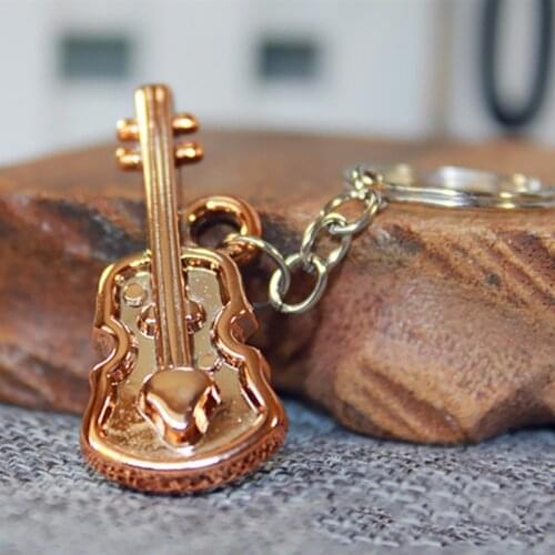 Unisex Small Pendant Keychain Creative Bike Motorcycle Tower Racket Violin Boots Heart Shaped Keyrings Fashion Key Holder Gifts