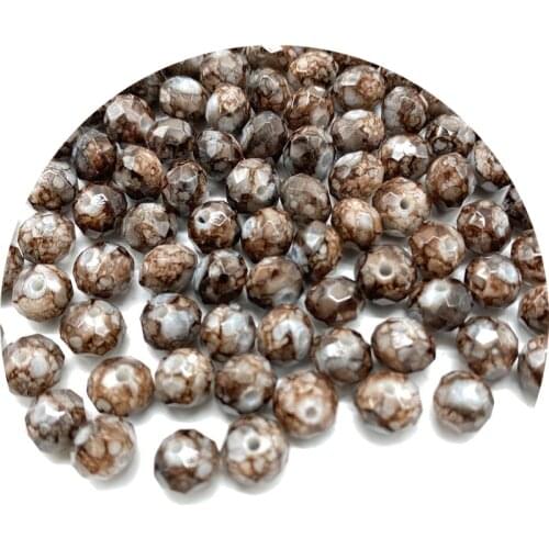 6/8/10mm Mixed Colors Austria Faceted Glass Beads Loose Spacer Round Beads for Jewelry Making DIY Bracelet necklace #014