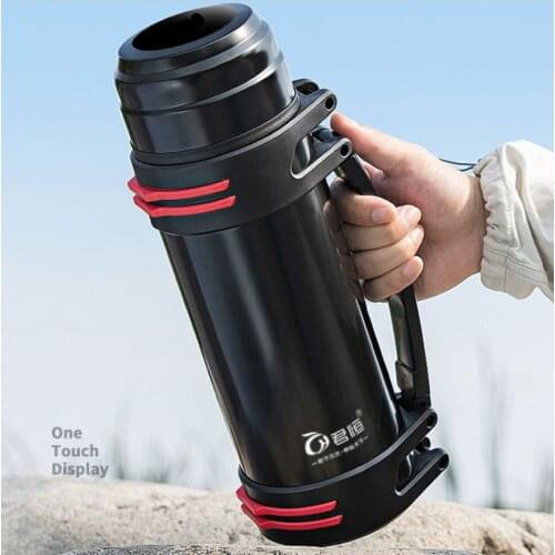 Big Water Bottles Portable Thermal 304 Stainless Steel bottle Drinking Leak-proof Large Capacity Kettle Drink Bottle BPA Free