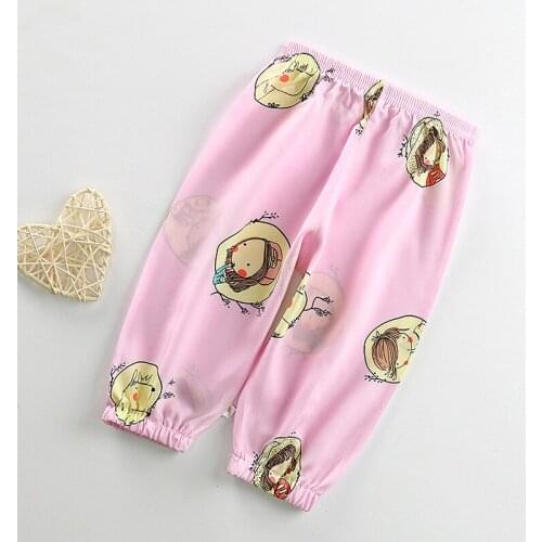 Kids Full Length Pants Summer Children Clothing Mosquito Pants Baby Bloomers Boy Girl Cotton Linen Mosquito Pant Child Trousers